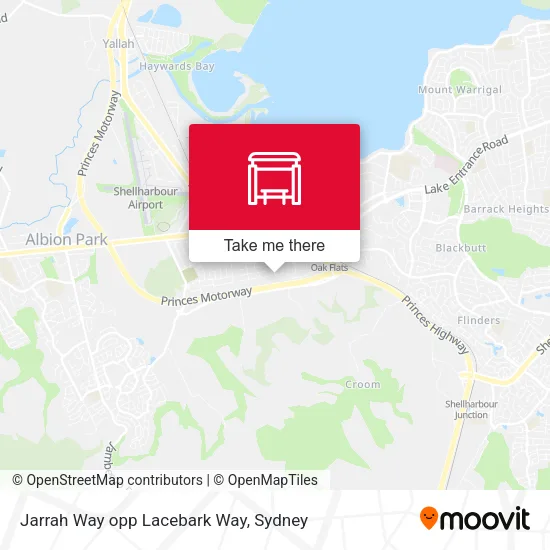 Jarrah Way opp Lacebark Way map
