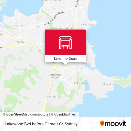 Mapa Lakewood Bvd before Garnett Gr