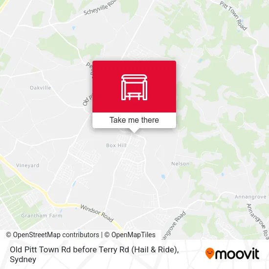 Old Pitt Town Rd before Terry Rd (Hail & Ride) map