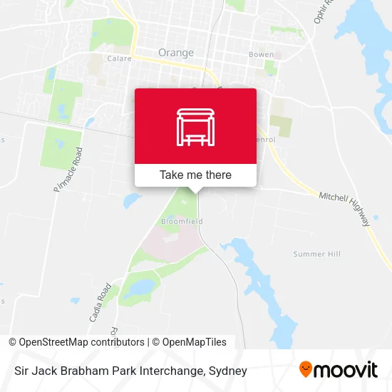 Sir Jack Brabham Park Interchange map
