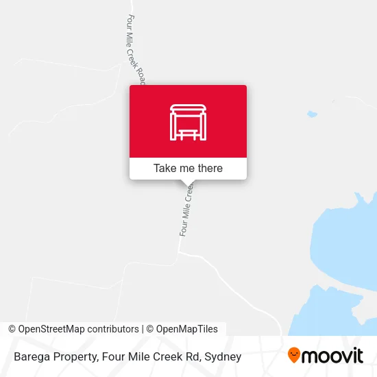 Barega Property, Four Mile Creek Rd map