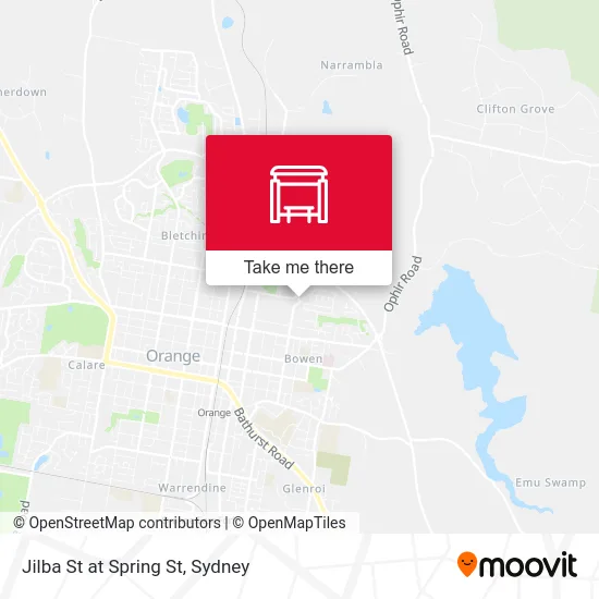 Mapa Jilba St at Spring St