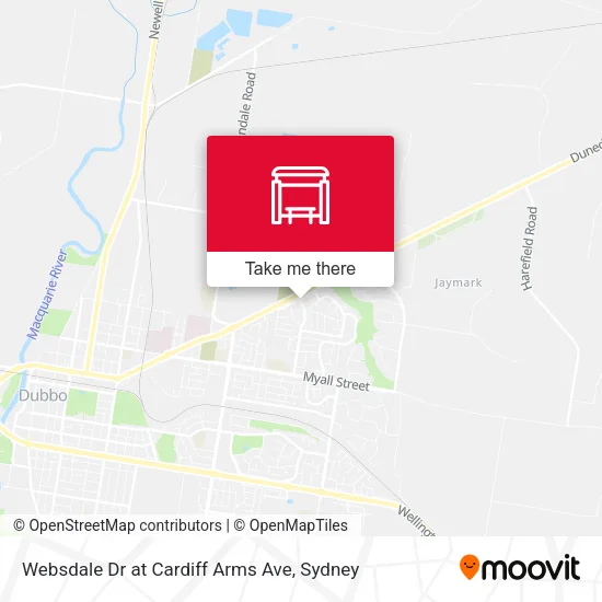 Websdale Dr at Cardiff Arms Ave map