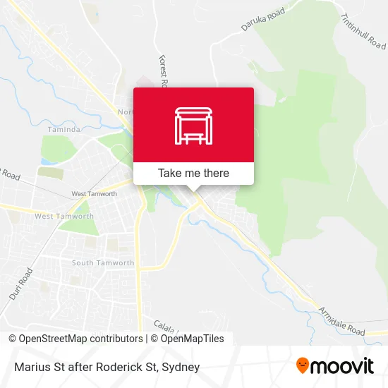 Mapa Marius St after Roderick St