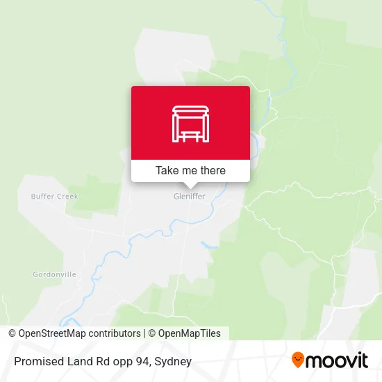 Promised Land Rd opp 94 map