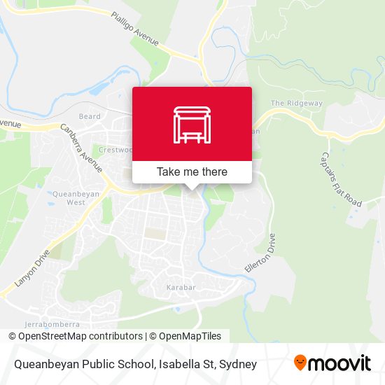 Queanbeyan Public School, Isabella St map
