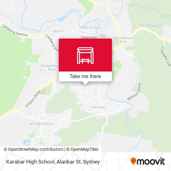 Karabar High School, Alanbar St map