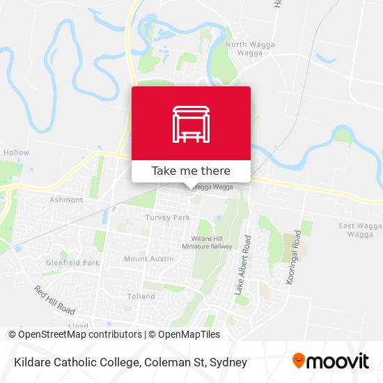 Kildare Catholic College, Coleman St map