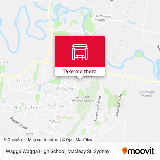 Wagga Wagga High School, Macleay St map