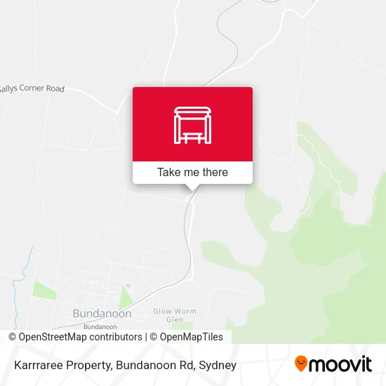 Karrraree Property, Bundanoon Rd map