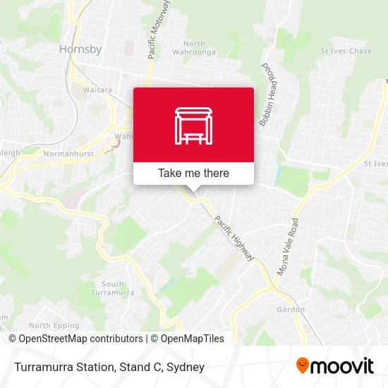 Turramurra Station, Stand C map