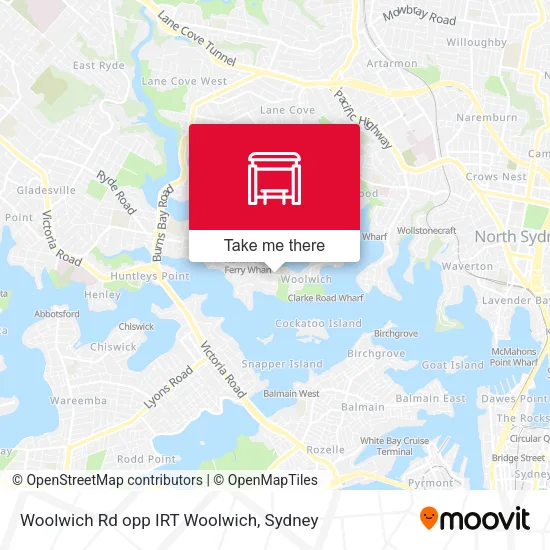 Woolwich Rd opp IRT Woolwich map