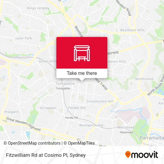 Fitzwilliam Rd at Cosimo Pl map