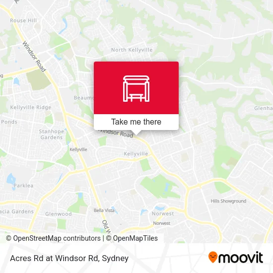 Acres Rd at Windsor Rd map