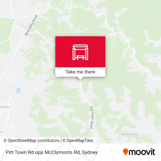 Pitt Town Rd opp McClymonts Rd map