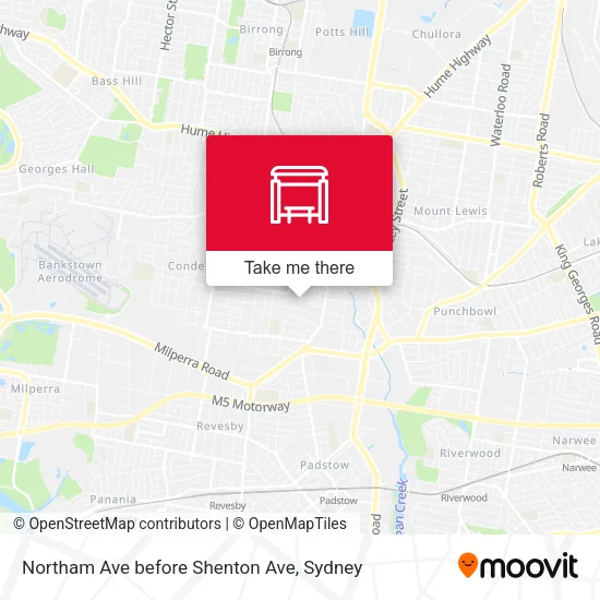 Northam Ave before Shenton Ave map
