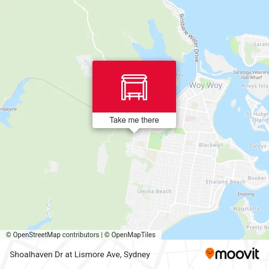 Mapa Shoalhaven Dr at Lismore Ave
