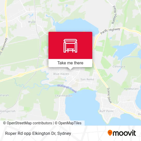 Mapa Roper Rd opp Elkington Dr