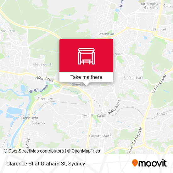 Clarence St at Graham St map