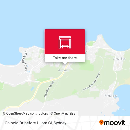 Galoola Dr before Ullora Cl map