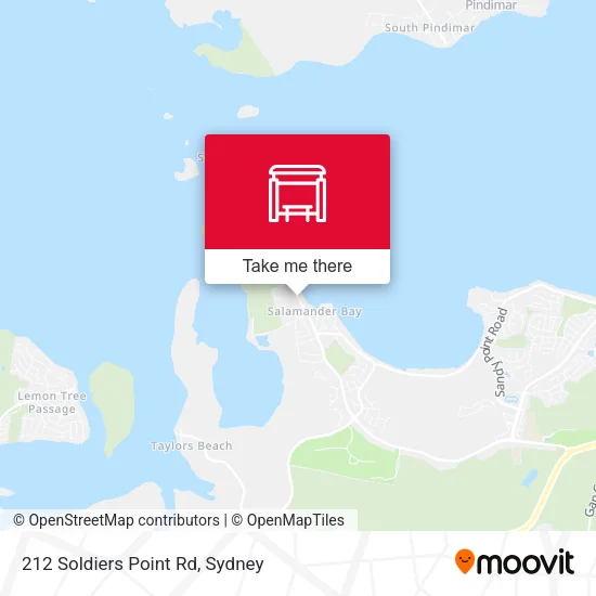 212 Soldiers Point Rd map