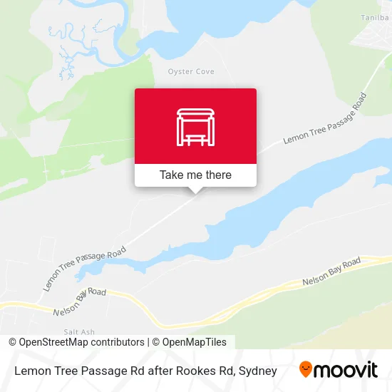 Lemon Tree Passage Rd after Rookes Rd map