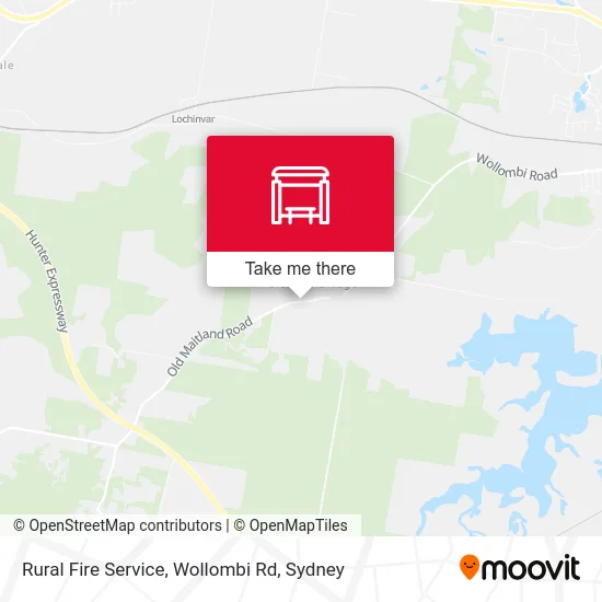 Mapa Rural Fire Service, Wollombi Rd