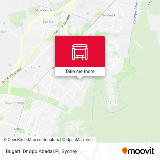 Bugatti Dr opp Abadal Pl map