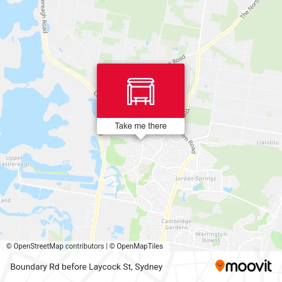 Boundary Rd before Laycock St map