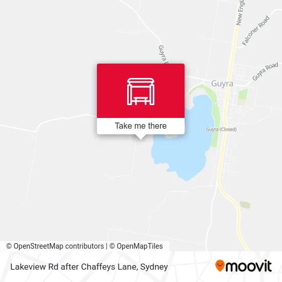 Mapa Lakeview Rd after Chaffeys Lane