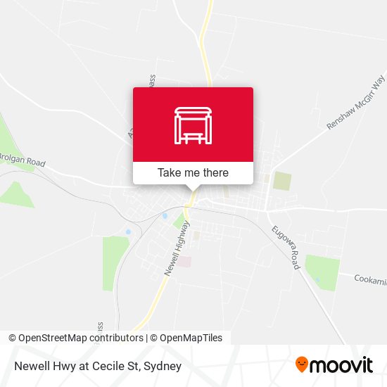 Newell Hwy at Cecile St map