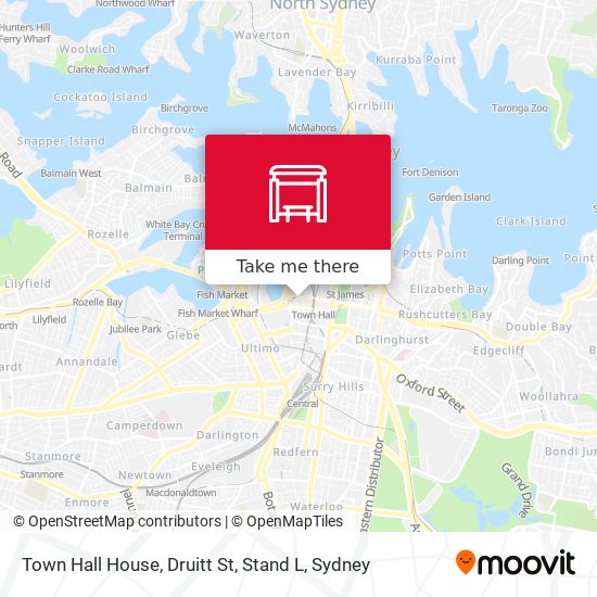 Town Hall House, Druitt St, Stand L map