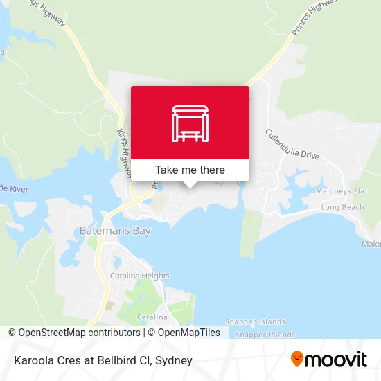 Karoola Cres at Bellbird Cl map