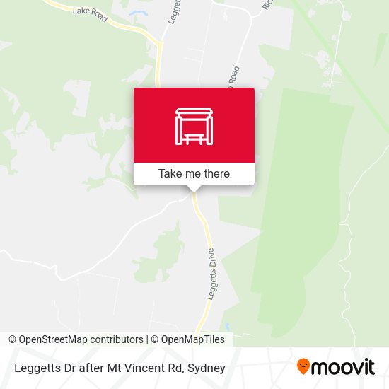 Leggetts Dr after Mt Vincent Rd map