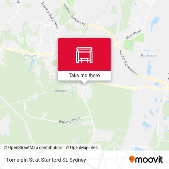 Tomalpin St at Stanford St map