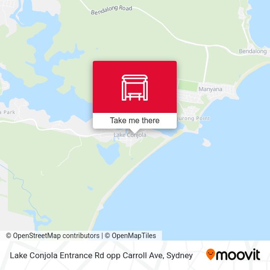 Lake Conjola Entrance Rd opp Carroll Ave map