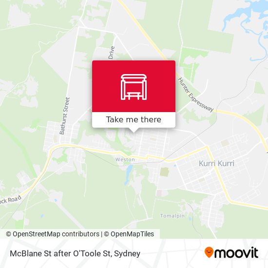 McBlane St after O'Toole St map