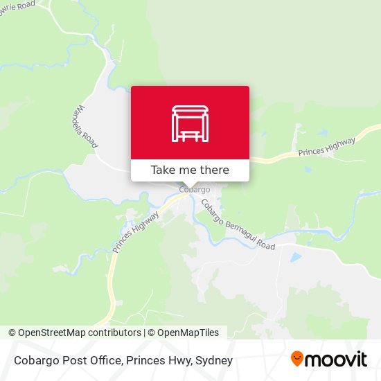 Cobargo Post Office, Princes Hwy map