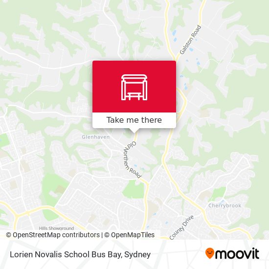 Lorien Novalis School Bus Bay map