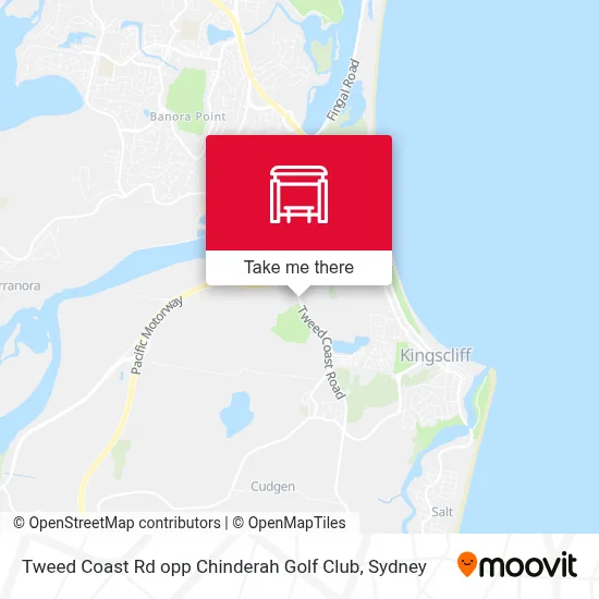 Mapa Tweed Coast Rd opp Chinderah Golf Club