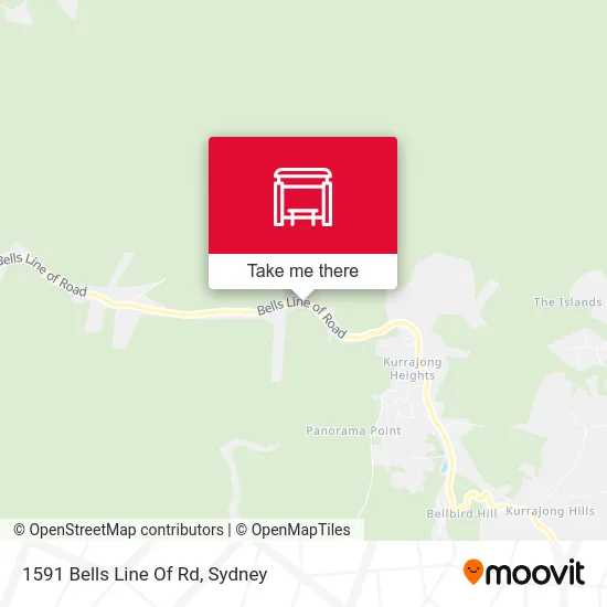 Mapa 1591 Bells Line Of Rd