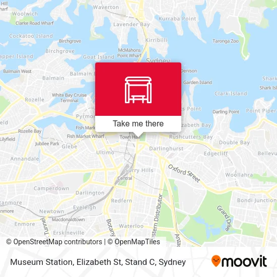 Museum Station, Elizabeth St, Stand C map