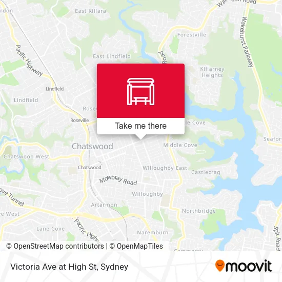Mapa Victoria Ave at High St