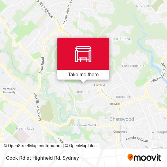 Cook Rd at Highfield Rd map