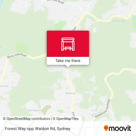 Forest Way opp Waldon Rd map