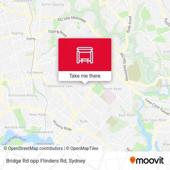 Bridge Rd opp Flinders Rd map