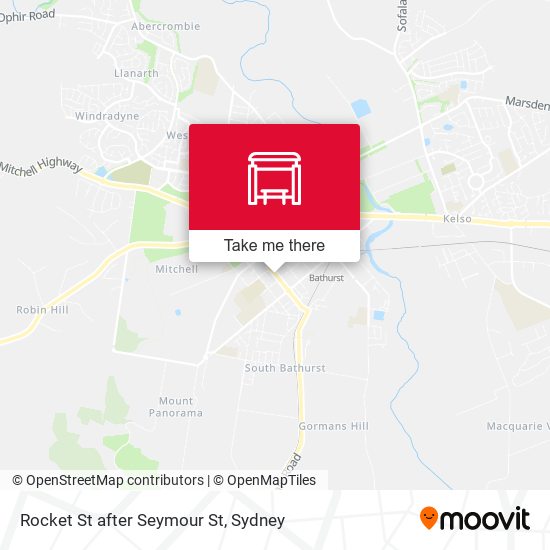 Rocket St after Seymour St map