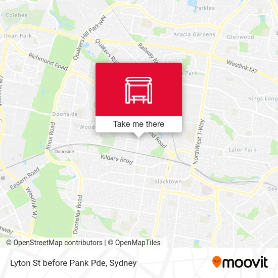 Mapa Lyton St before Pank Pde