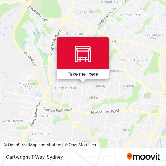 Cartwright T-Way map