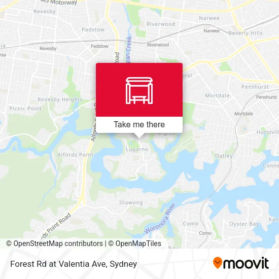 Forest Rd at Valentia Ave map